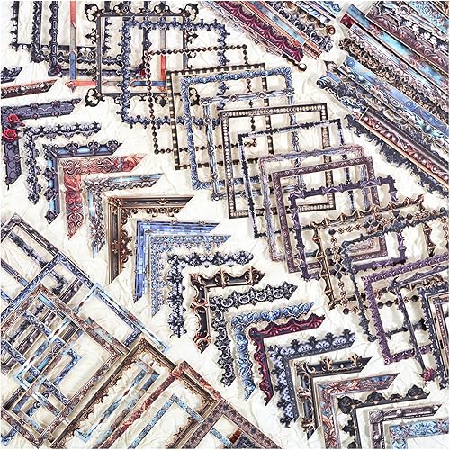 Diuhofart - Paquete de suministros de álbumes de recortes, 40 unidades, varios patrones, recortes, papel de álbum de recortes de encaje, para