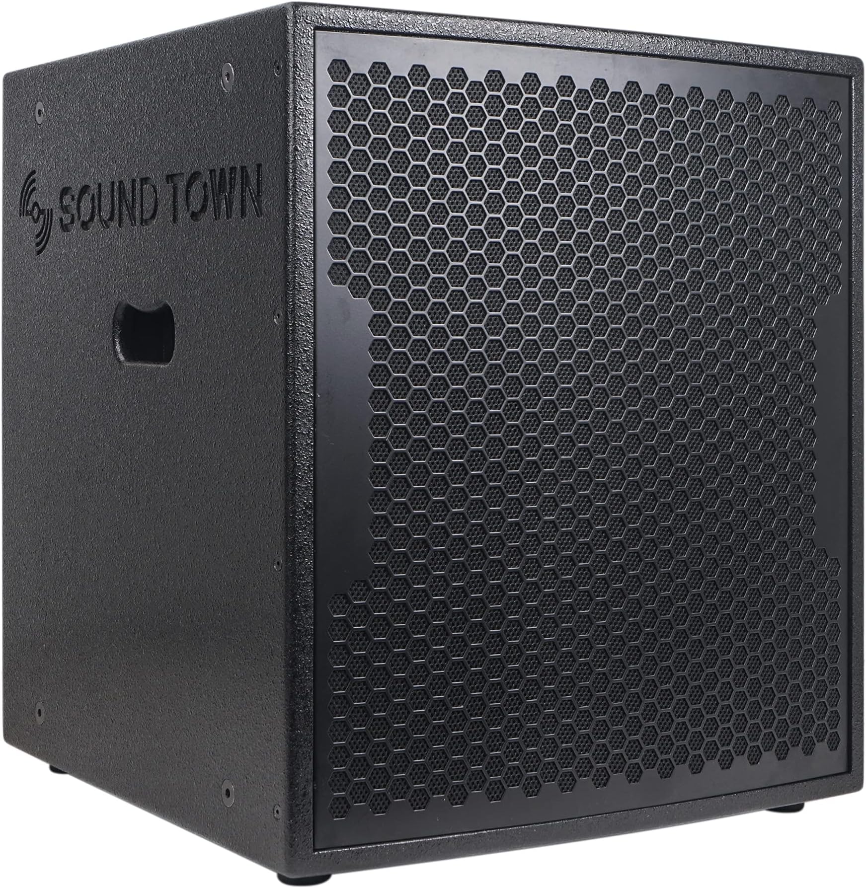 Sound Town 2000W 18" Powered PA Subwoofer with 2 Speaker Outputs, DJ/PA Pro Audio Sub with 4" Voice Coil, Black (CARPO-18SPW)