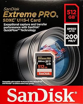 SanDisk Extreme PRO SDXC UHS-I Card 512G Amazon.com: [Older Version] SanDisk 512GB Extreme PRO SDXC