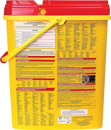 Miniatura 6 de Preen 246422 Preventer de malezas de control extendido - 13.75 libras - Cubre 2,245 pies cuadrados y prevención de malezas de jardín - 16 libras -
