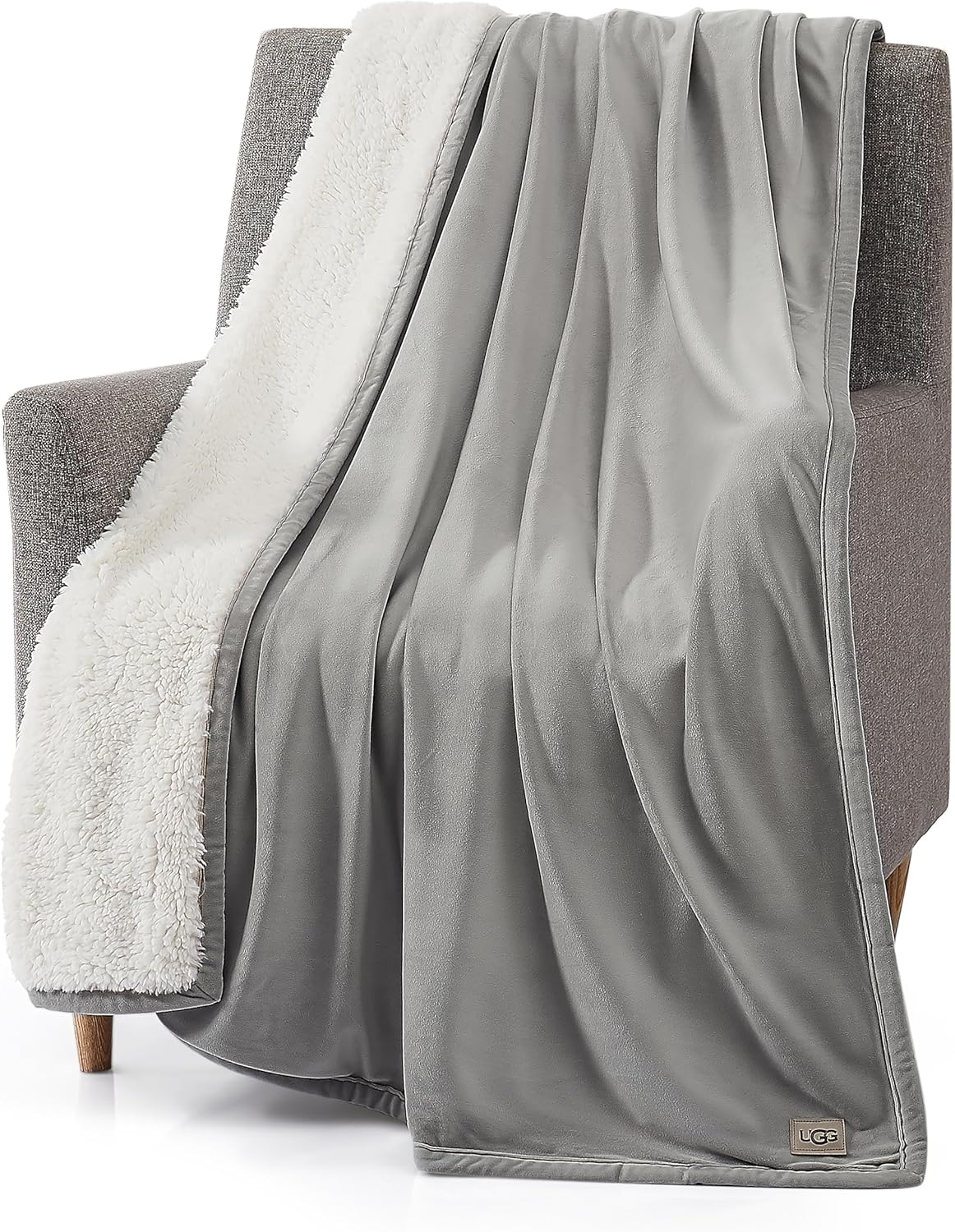 UGG 01465 Bliss Sherpa Fully Reversible Throw Blanket for
