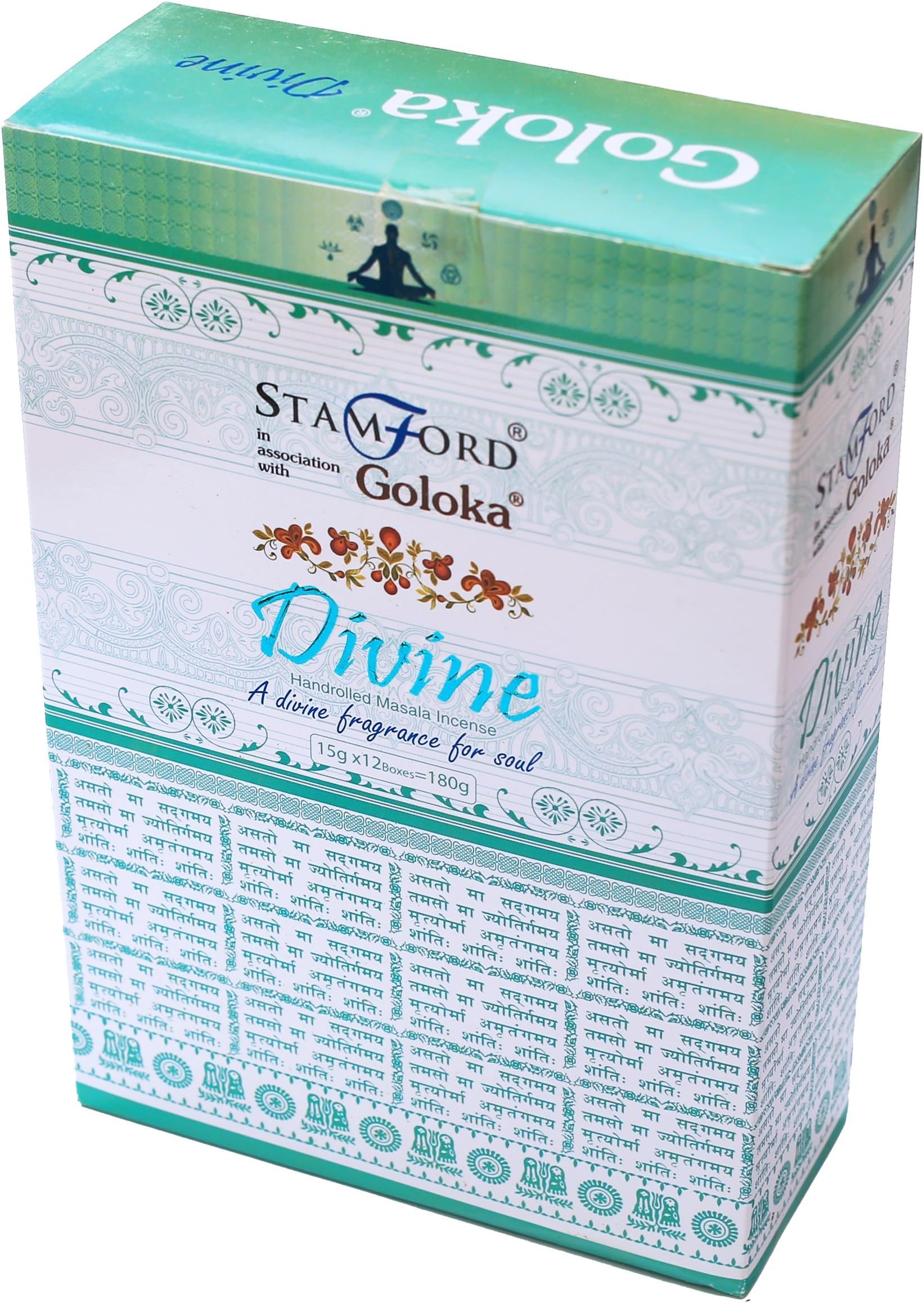 Goloka Divine Incense Sticks - 15gms (12 Packs)