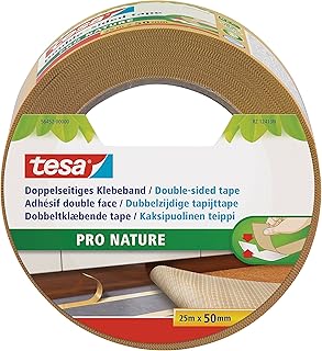 tesa UK Double-Sided Tape ECO Fixation, 25mx59mm, White, 56452-00000-11