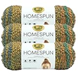 Lion Brand Yarn Homespun Yarn, Soft Bulky Yarn for Knitting, Crocheting, and Crafting, 3 Pack, Painted Desert