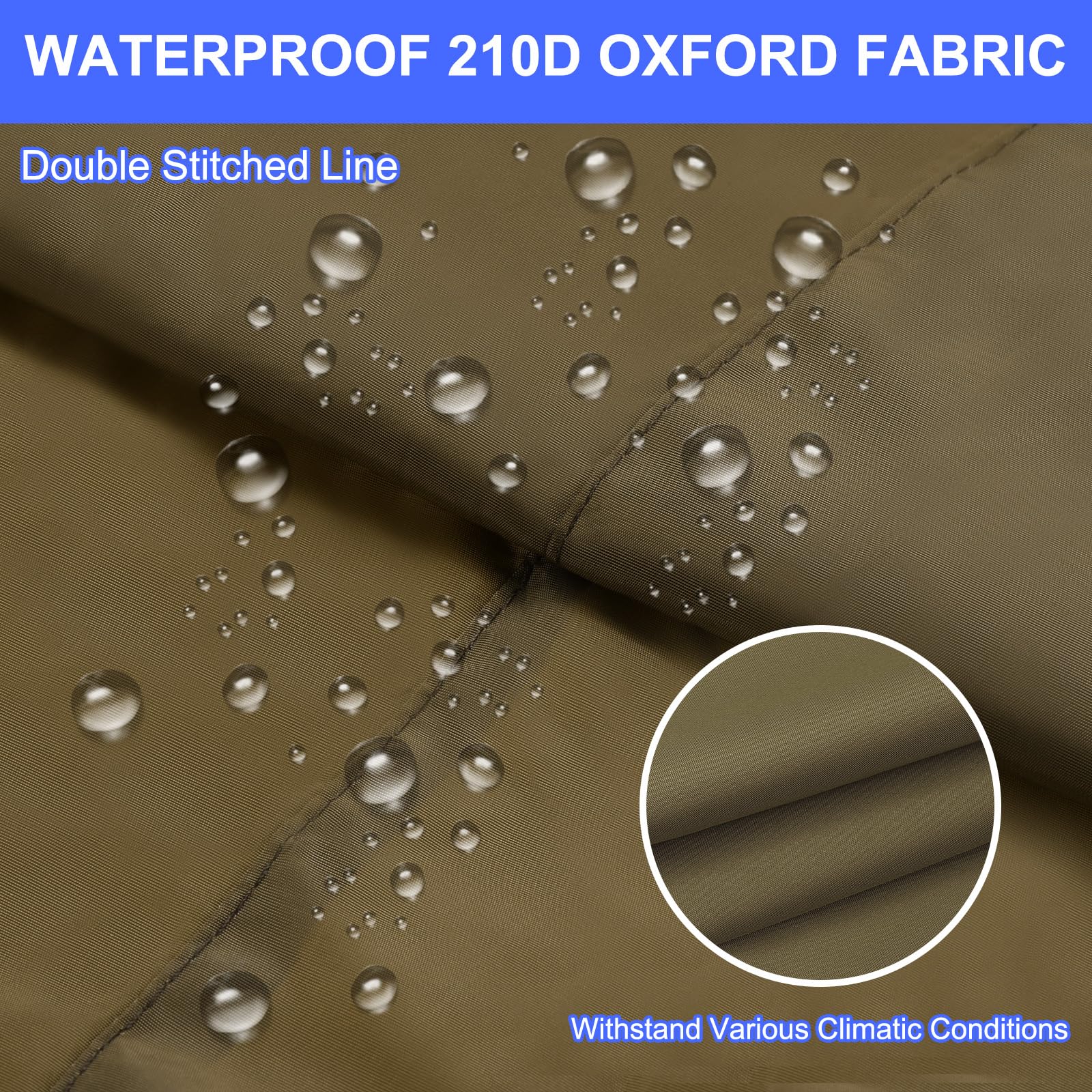 PATIKIL 96.5x96.5x11.8 inch Square Hot Tub Cover - Image 3