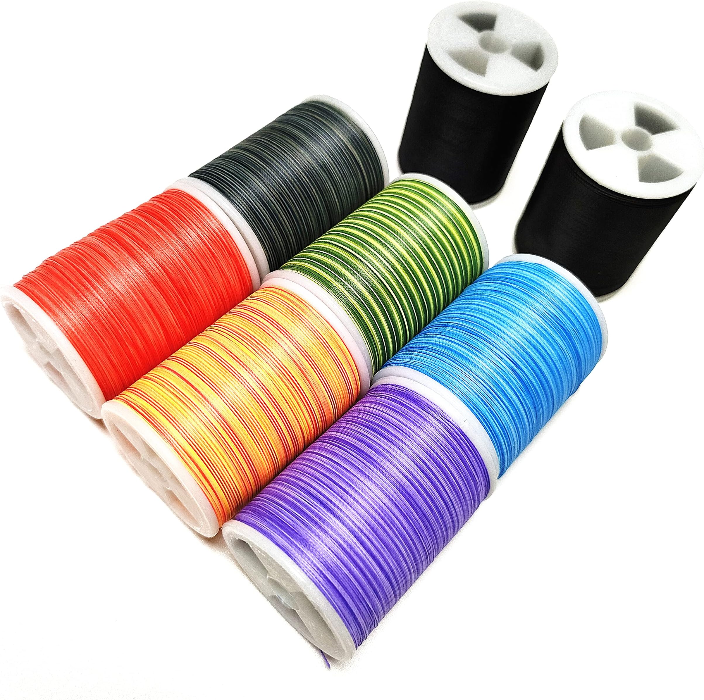 (8pcs*240yd) Kalavarma Rod Wrapping Thread for Fishing Rod Wrapping Thread Rod Building Repair