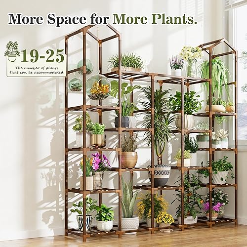 Miniatura 4 de EnHomee Soporte para Plantas de Interior Soportes para Plantas de Exterior Estante Alto para Plantas para 19-25 Macetas Soportes Escalonados de