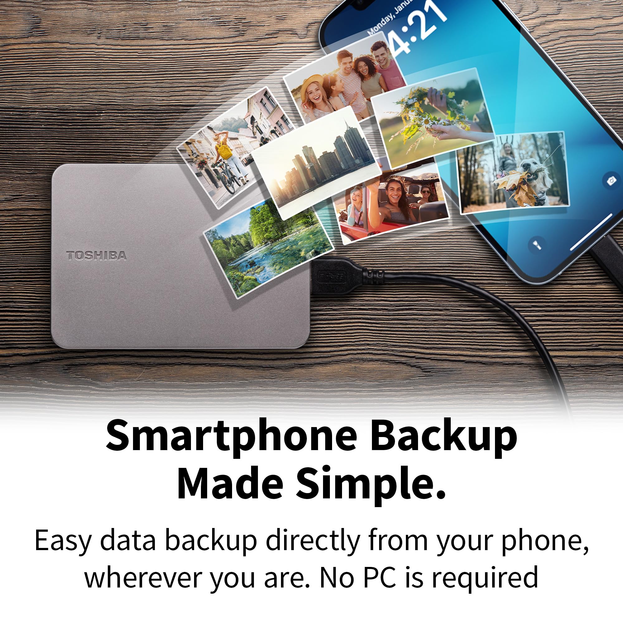 Amazon | 東芝 Canvio Flex 4TB HDD 5000MB/s Canvio Flex USB 3.2