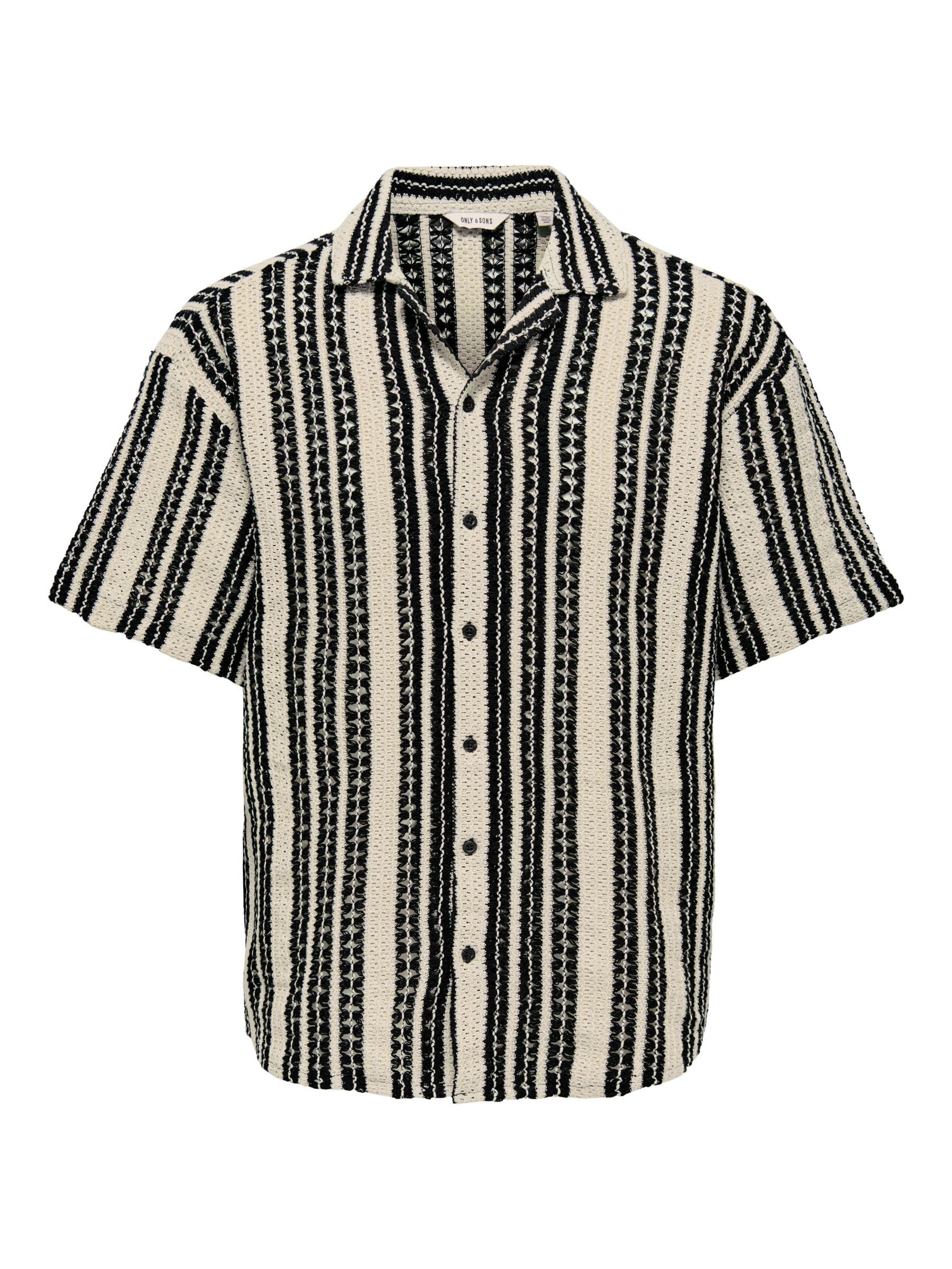 Only & Sons Herren Onsdani Crochet Ss Shirt Onsdani Crochet Ss Shirt (1er Pack)