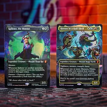 Magic: The Gathering | Teenage Mutant Ninja Turtles - Commander Deck - Turtle Power! | Collectible Trading Card Game