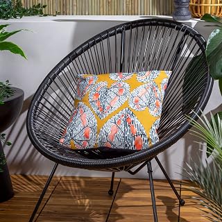 Wylder Tropics Ebons Mahari Outdoor Polyester Filled Cushion - Twin Pack