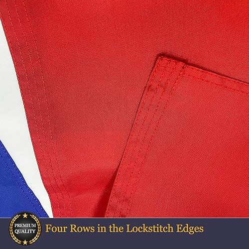 Miniatura 2 de Homissor Bandera canadiense bordada de Canadá, banderas nacionales de Canadá, 3 x 5 pies, rayas cosidas, resistentes al aire libre con ojales de