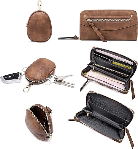 Miniatura 5 de Lapsting Bolsos Hobo para mujer, bolso de mano para mujer, bolso de hombro bohemio, monederos cruzados de piel sintética