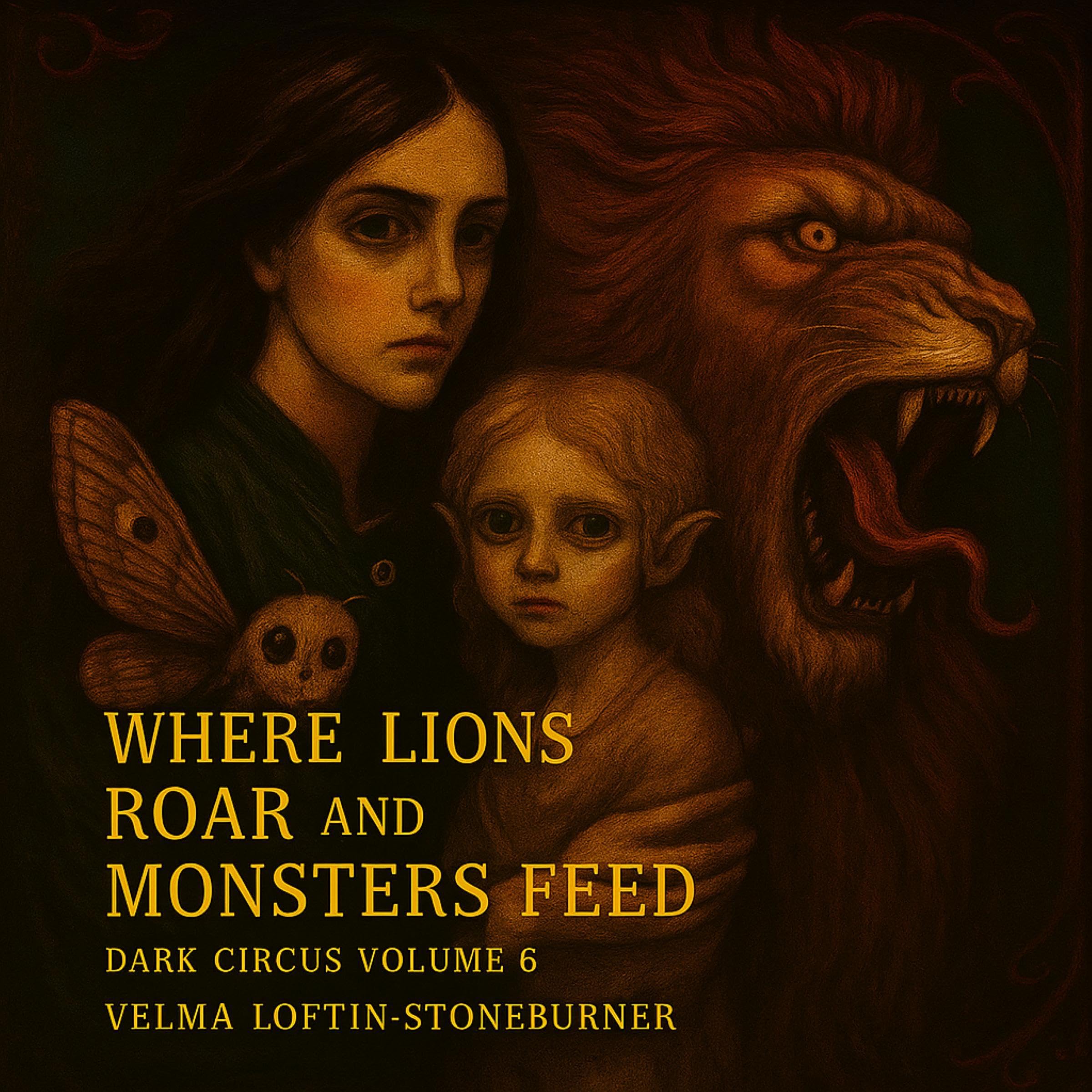 Cover art for Where Lions Roar and Monsters Feed