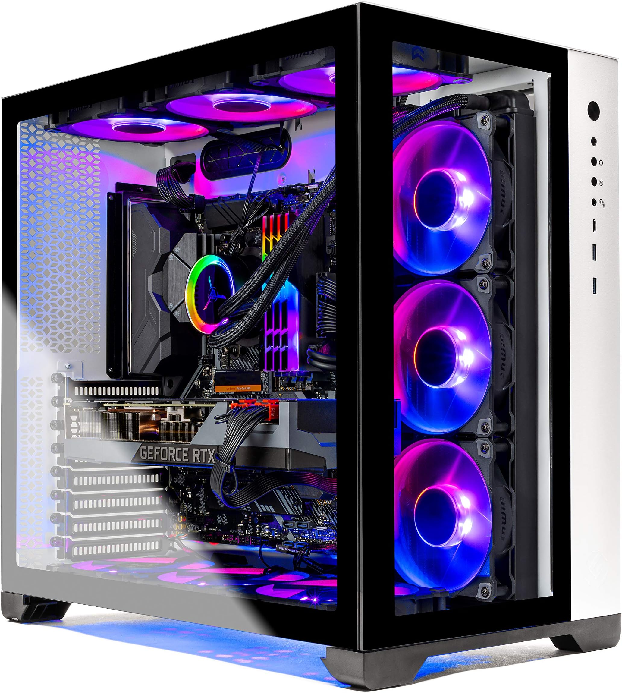 Skytech Prism II Gaming PC Desktop - AMD Ryzen 9 3900X 3.8GHz, RTX 3090 24GB, 32GB 3600mhz RGB Memory, 1TB Gen4 SSD, 360mm AIO