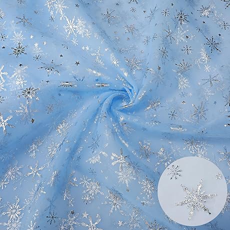 Sparkling Snowflake Tulle for Enchanting Winter Decor