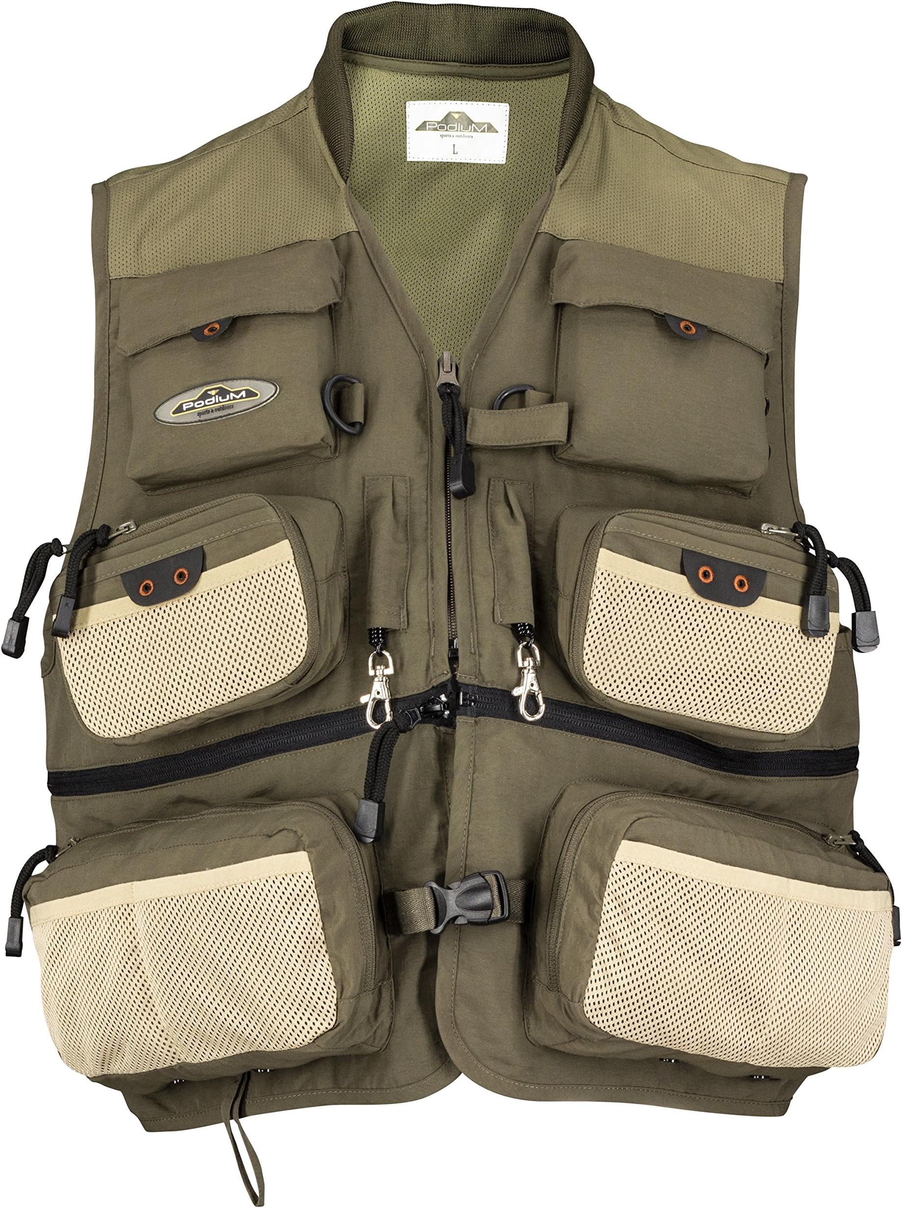 Green River 22-Pocket Taslan Fishing Vest by Northstar Sports Podium