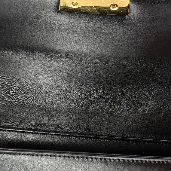 Pre-Loved 30 Montaigne Box Bag Leather, Black