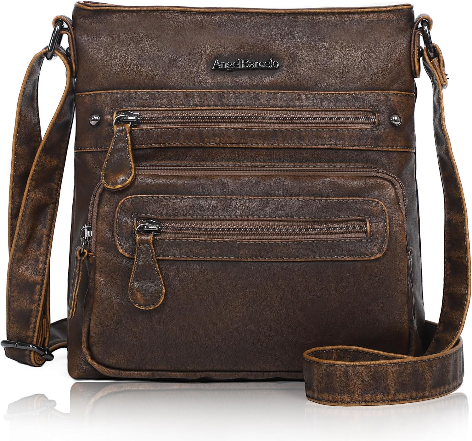 Angel Barcelo Crossbody Bags for Women,Ultra Soft Leather Purses for Women