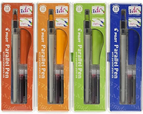 PILOT Parallel Calligraphy Pen Set (1.5mm, 2.4mm, 3.8mm, 6.0mm)