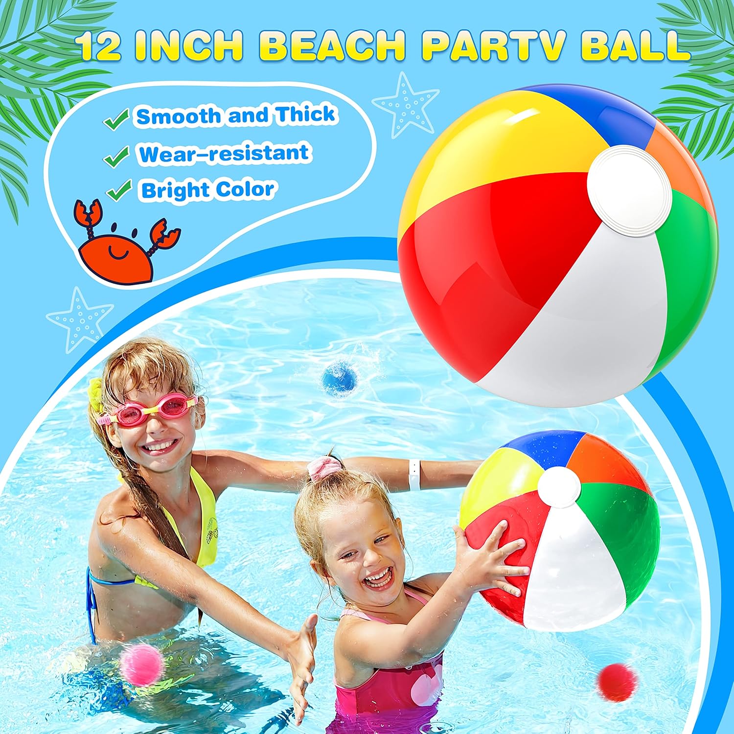 GIFTINBOX Mega Pool Party Beach Favors-60Pcs Bag Stuffers for Kids Bulk, Kids Sunglasses, Bubble Wands, Summer Toys for Party Supplies Birthday, Pool Beach Toys Ages 3 4 5 6 7 8
