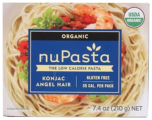 NuPasta Pelo de ángel Konjac orgánico, sin gluten, sin almidón, 7.4 onzas (paquete de 8)
