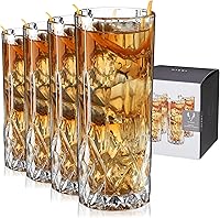 Vista 1 de Vasos Highball Viski Admiral, Vasos de Cristal para Beber, Cristalería Elegante para Whisky, Vodka, Cócteles, Perfectos para Bares en Casa, Fiestas