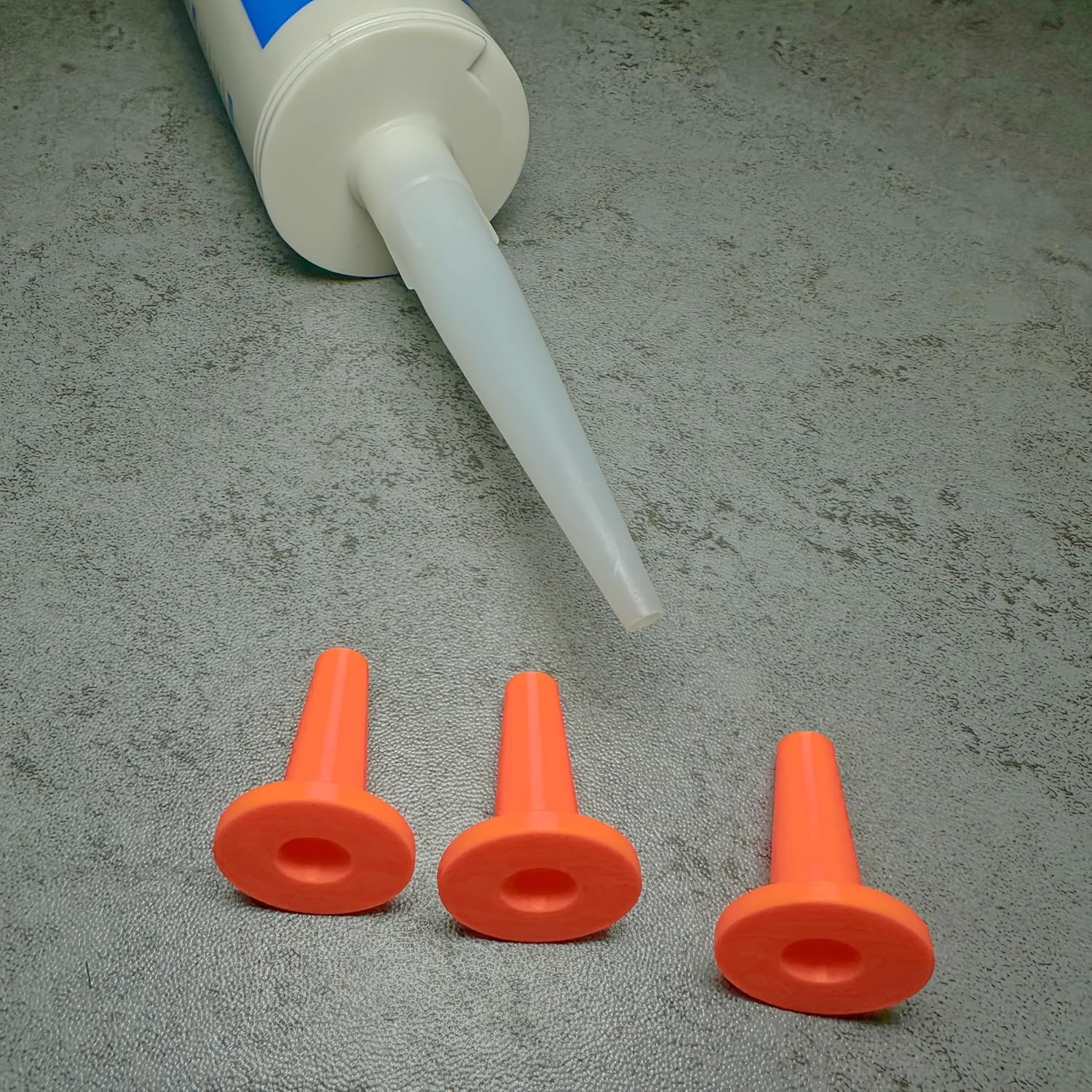3pcs Replaceable Hard Plastic Sealing Caps. It Is Suitable for Standard-sized Glass Sealing-Cap. (Orange)