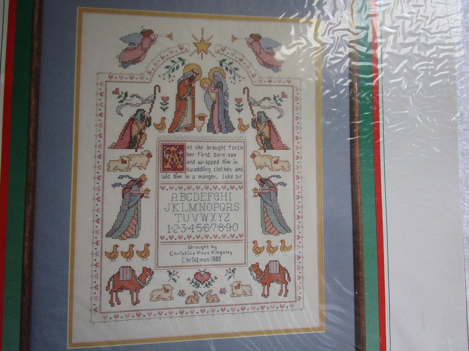Dimensions Blessed Nativity Christmas Counted Cross-Stitch Sampler by Karen Avery