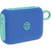 BUGANI Rove Go 5 Portable Bluetooth Speaker, Powerful Bass Boost, Compact with Strap, 24H Battery, Multi-Speaker Pairing, IP67 Waterproof & Dustproof for Camping, Beach & Pool, Blue
