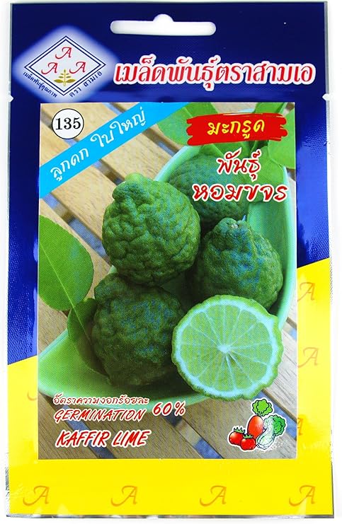 Amazon コブミカン Kaffir Lime タネ 種子 タイの野菜 5粒 Chua Yong Seng 種