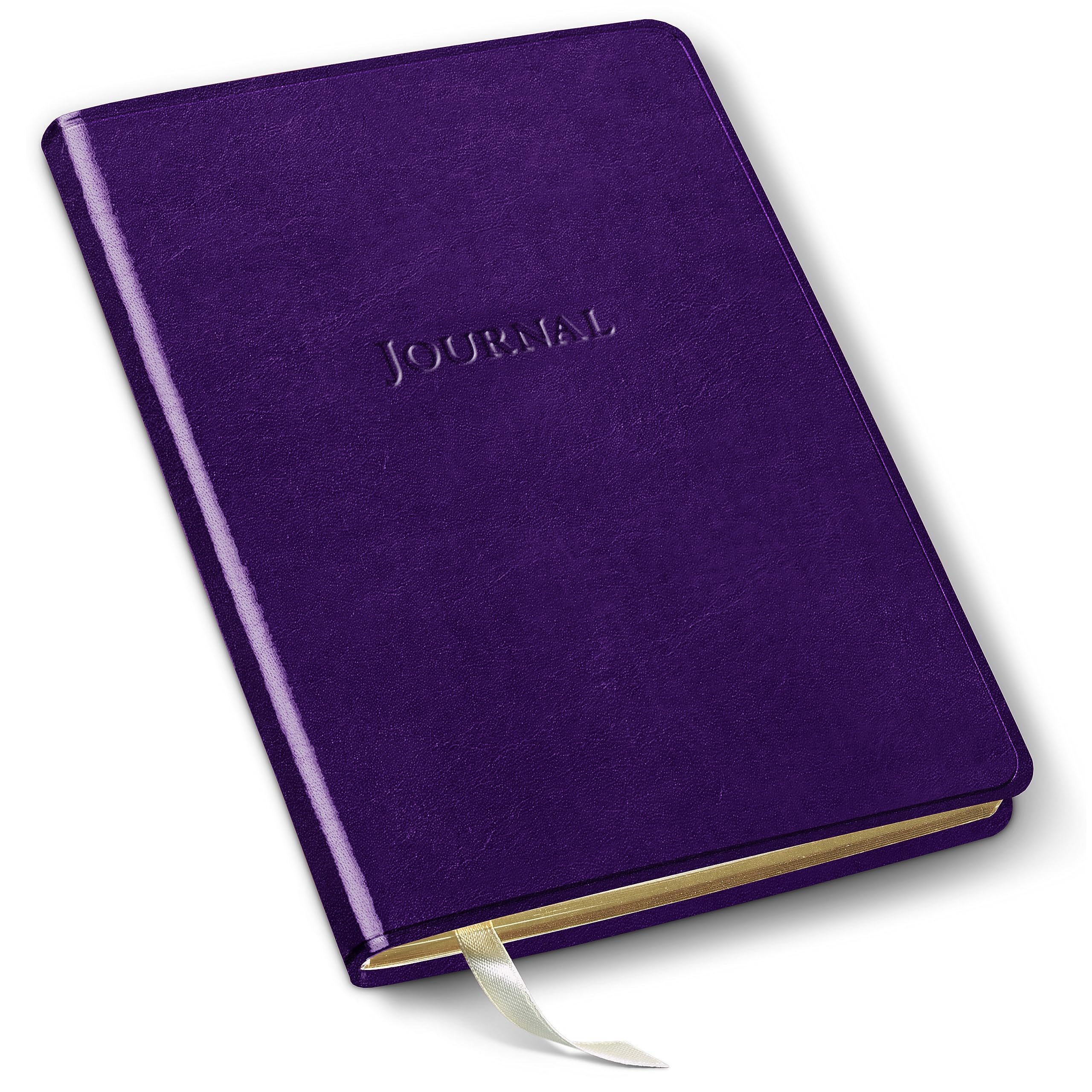 Gallery Leather Schreibtisch-Tagebuch, liniert, 20,3 x 14 cm (Acadia Plum)