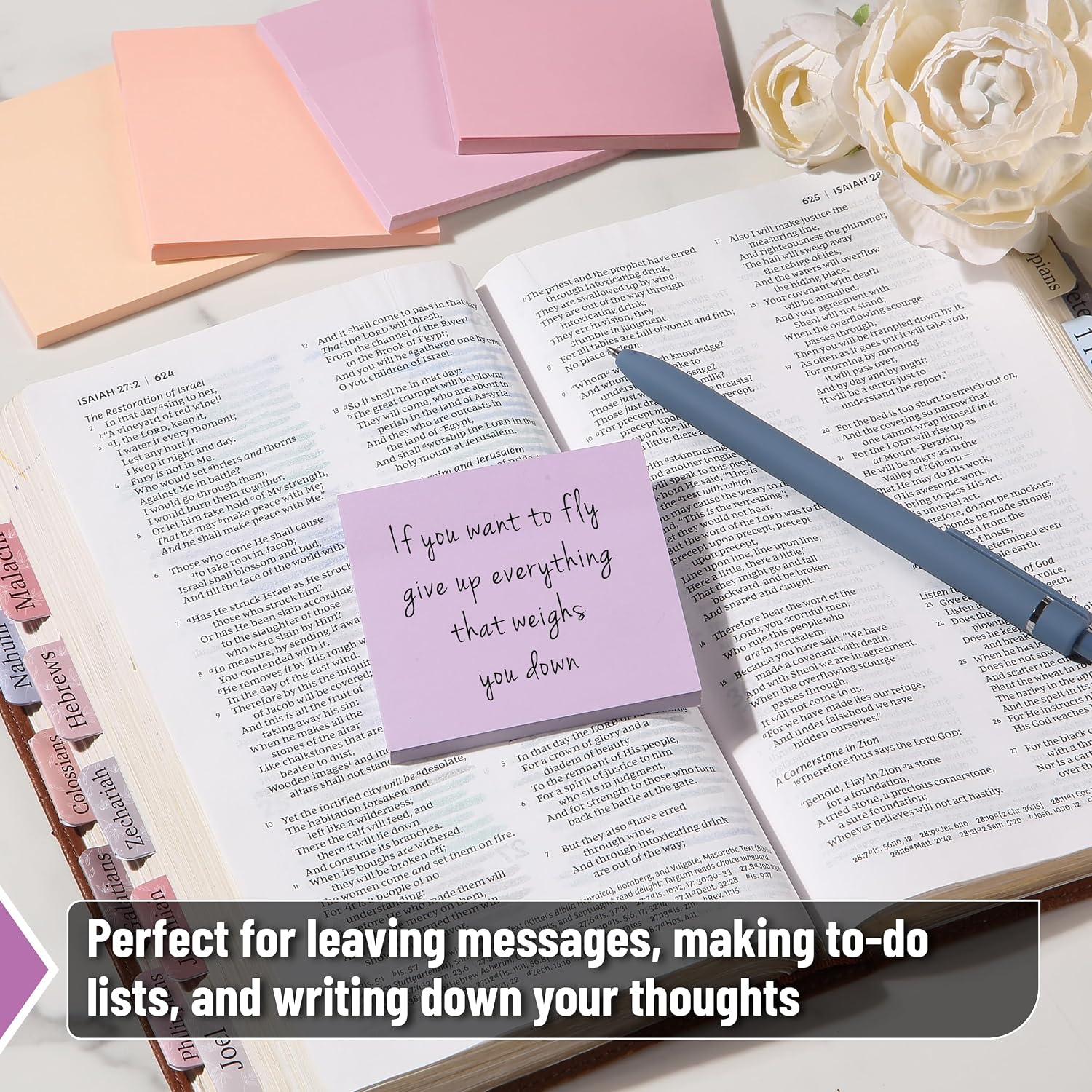 Mr. Pen- Sticky Notes, 3"x3", 12 Pads, 600 Sheets, Colorful image 4