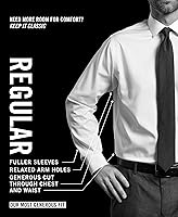 Vista 4 de Van Heusen Men's Dress Shirt Regular Fit Pinpoint Stripe