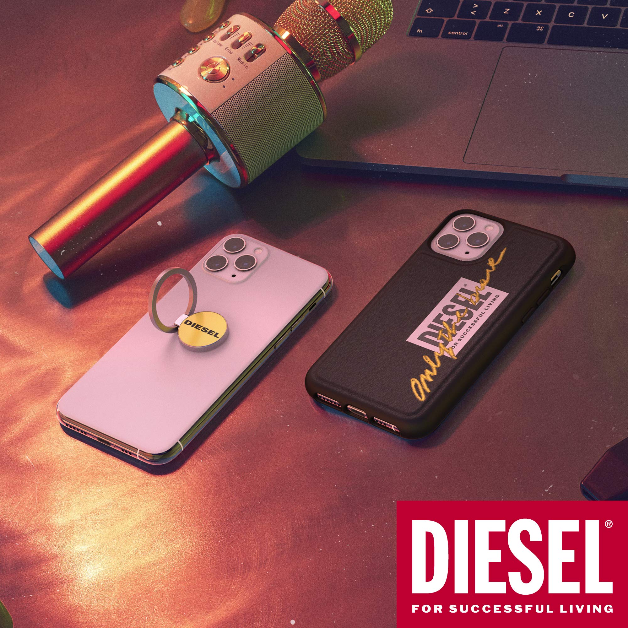 Amazon.co.jp: DIESEL iPhone 12 Pro Max ケース 6.7インチ FW20 刺繍