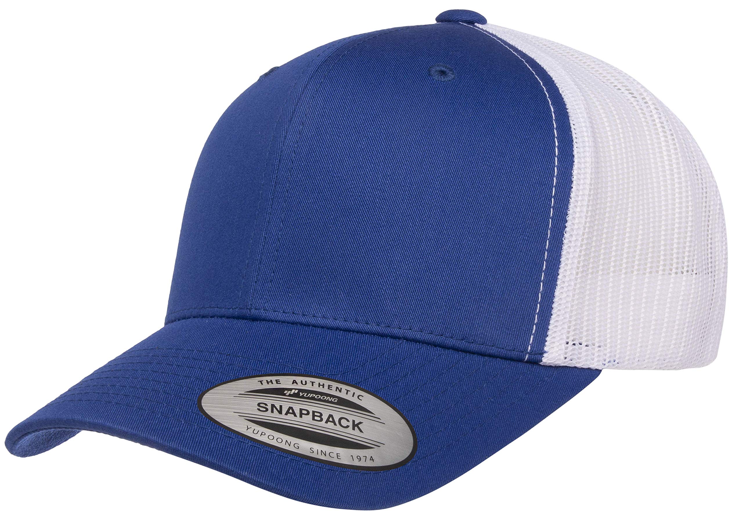 Yupoong Single Hat, Royal/White, One Size
