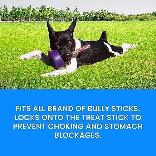 Miniatura 8 de Bully Grip Bully Stick Holder for Dogs, Bully Lok Dog Safety Device, Prevents Choking Small, Medium, Large Dogs, Yak Cheese, Collagen, Dental Chew