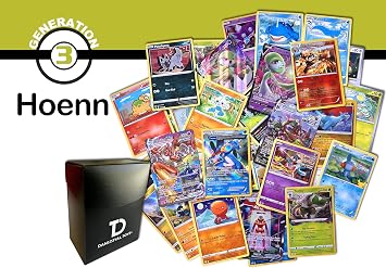 Hoenn Generation 3 Pokemon Compatible TCG Random Assortment Bundle || Ultra Rare + 20 Random Cards + Dan123yal Deck Box