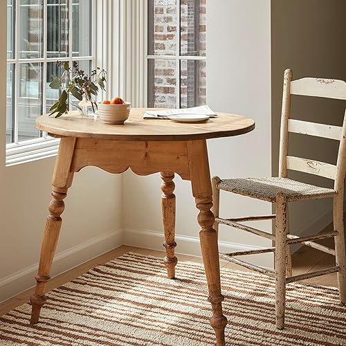 Miniatura 4 de Dash and Albert Calder Stripe - Alfombra de yute tejida a mano color caramelo, 8 x 10 pies, patrón de rayas neutralmarrón