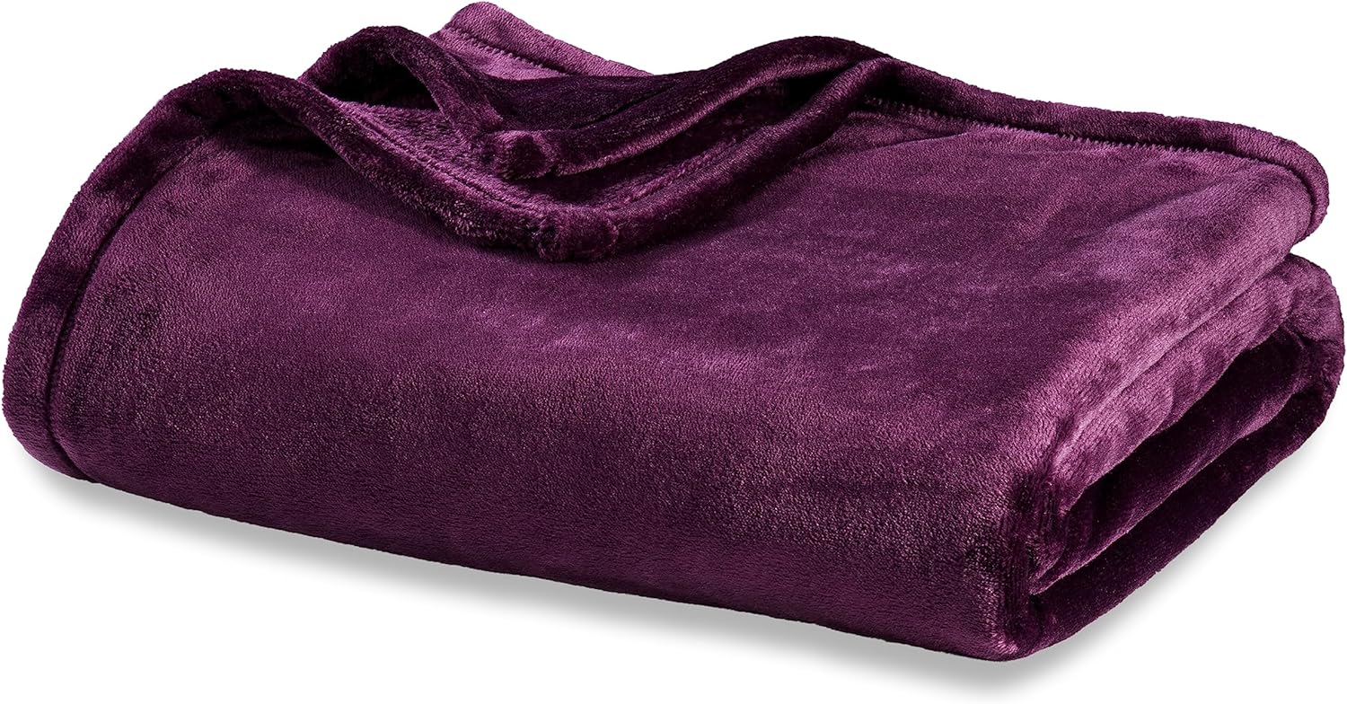 Berkshire Blanket Classic VelvetLoft® Solid Throw Blanket