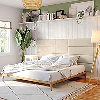 Vista 419 de Jaxx Panelist - Cabecero acolchado moderno, juego de 4 paneles para montar en la pared (cada uno de 11.25 x 38 pulgadas), tamaño King