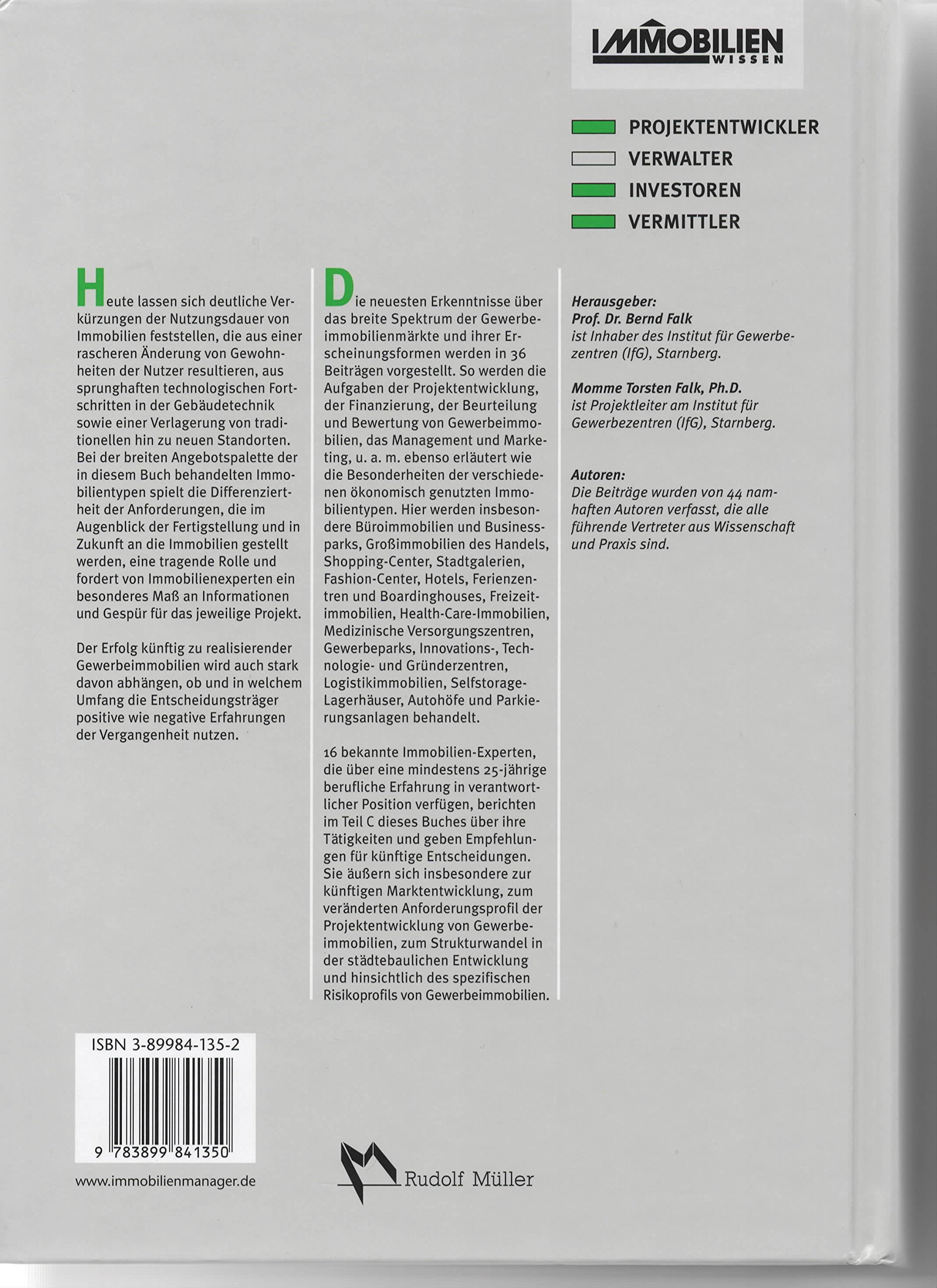 Handbuch Gewerbe- und Spezialimmobilien