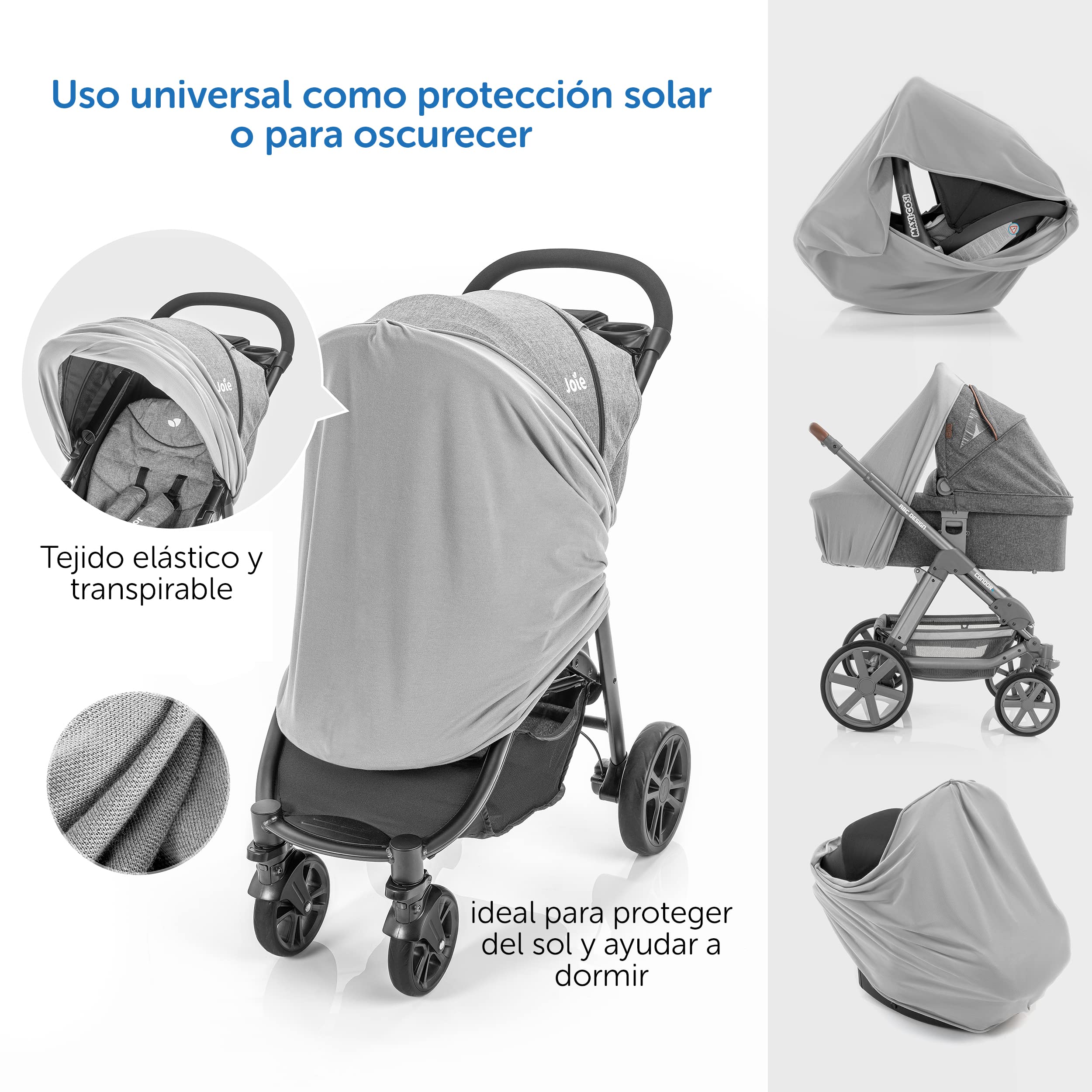 LaLoona Pañuelo Lactancia Bebe 3 en 1, Pañuelo de Lactancia Materna 100% Algodón Transpirable, Cubre Lactancia Ideal para Privacidad, Nursing Cover - Gris