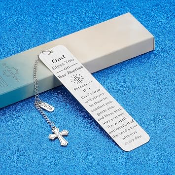 Baptism Bookmarks for Girls Boys Adults 2026 Baptism Gifts for Women Men