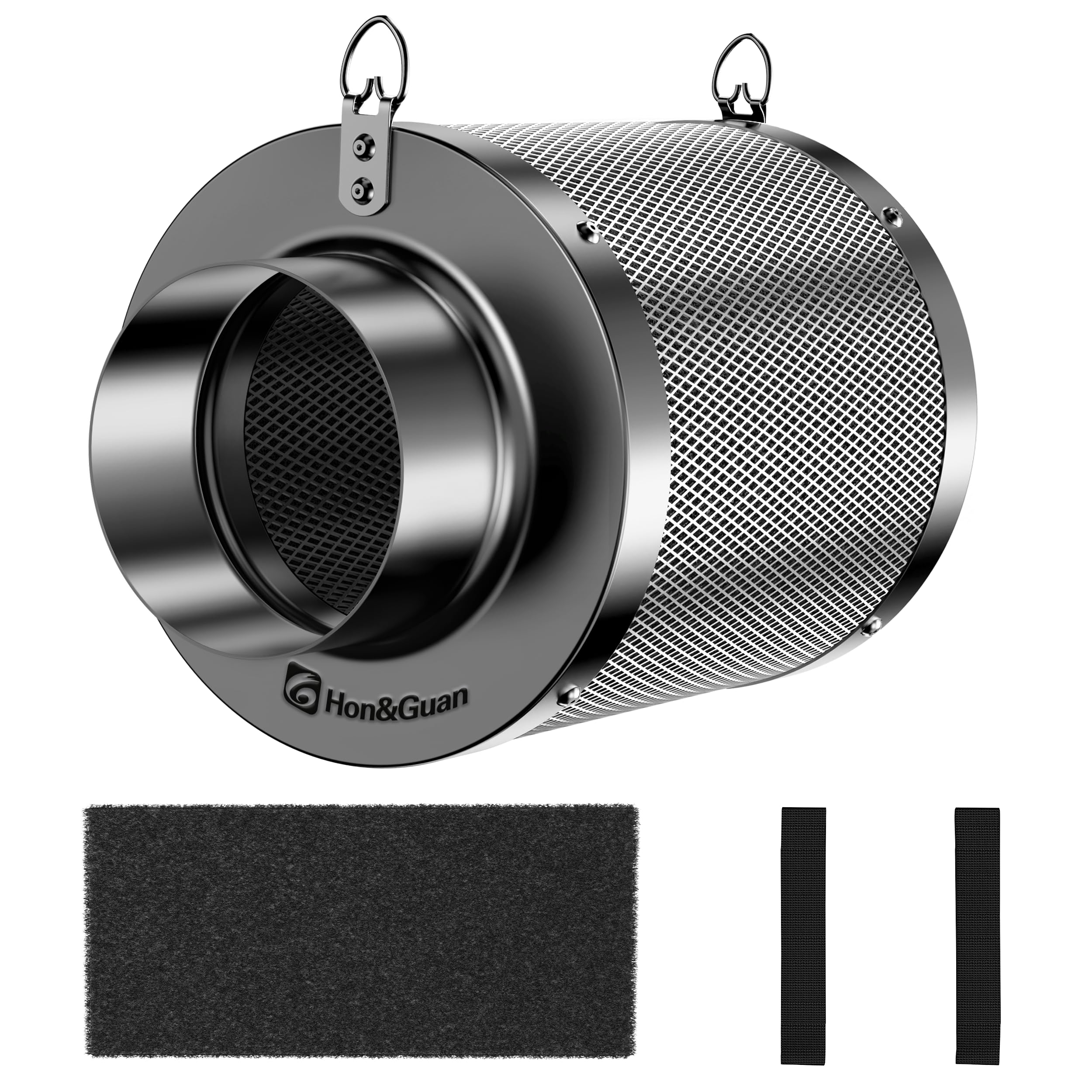 Filtro A Carboni Attivi Hon&Guan - 100mm, Flusso 273 M³/h, Per Coltivazione - Foto 2