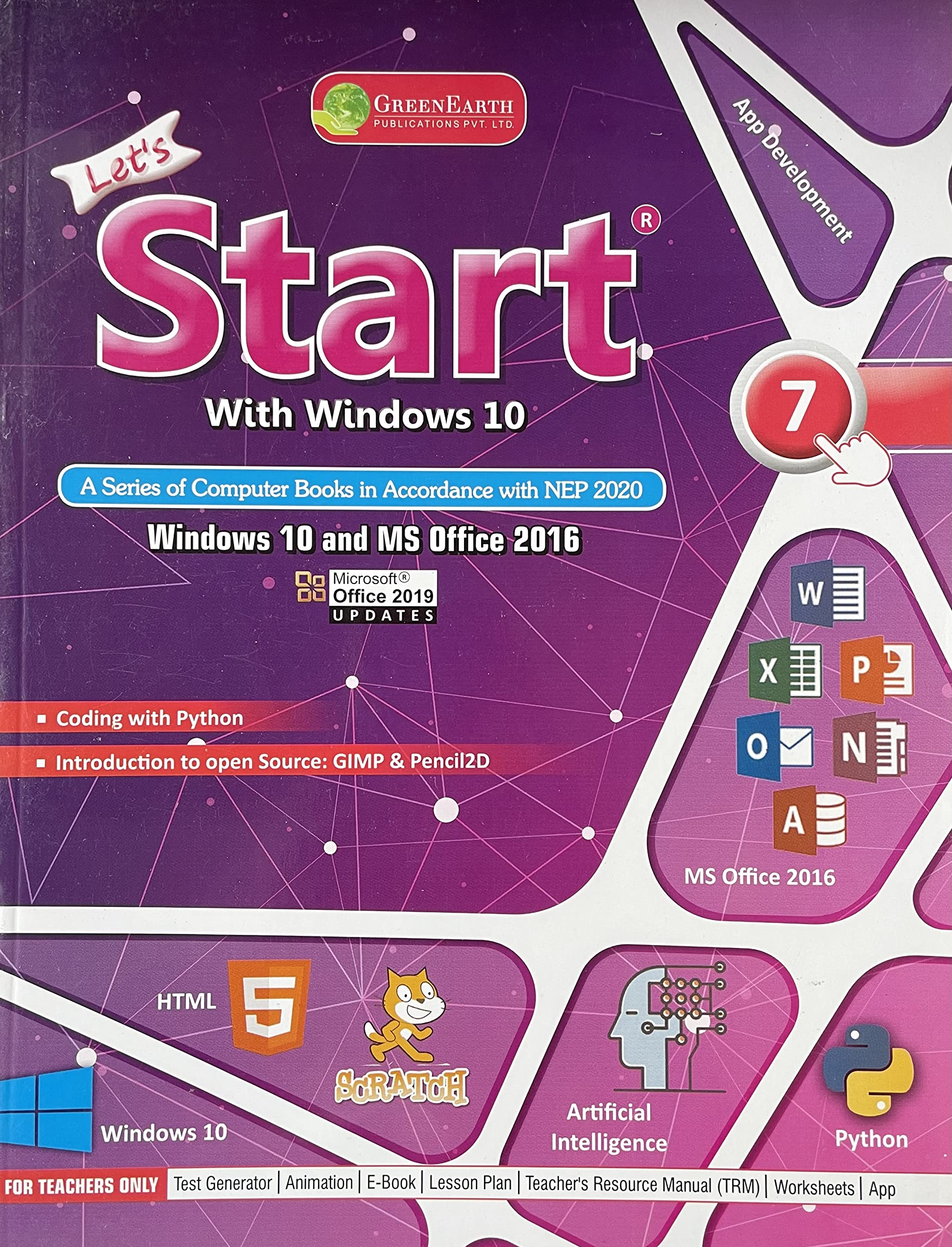 LET'S START WITH WINDOWS 10 CLASS 7 : GREENEARTH PUBLICATION