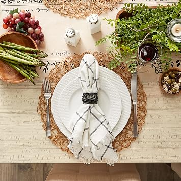 DII Basic Napkin Ring Collection Decorative, Birdnest, One Size, 6 Count