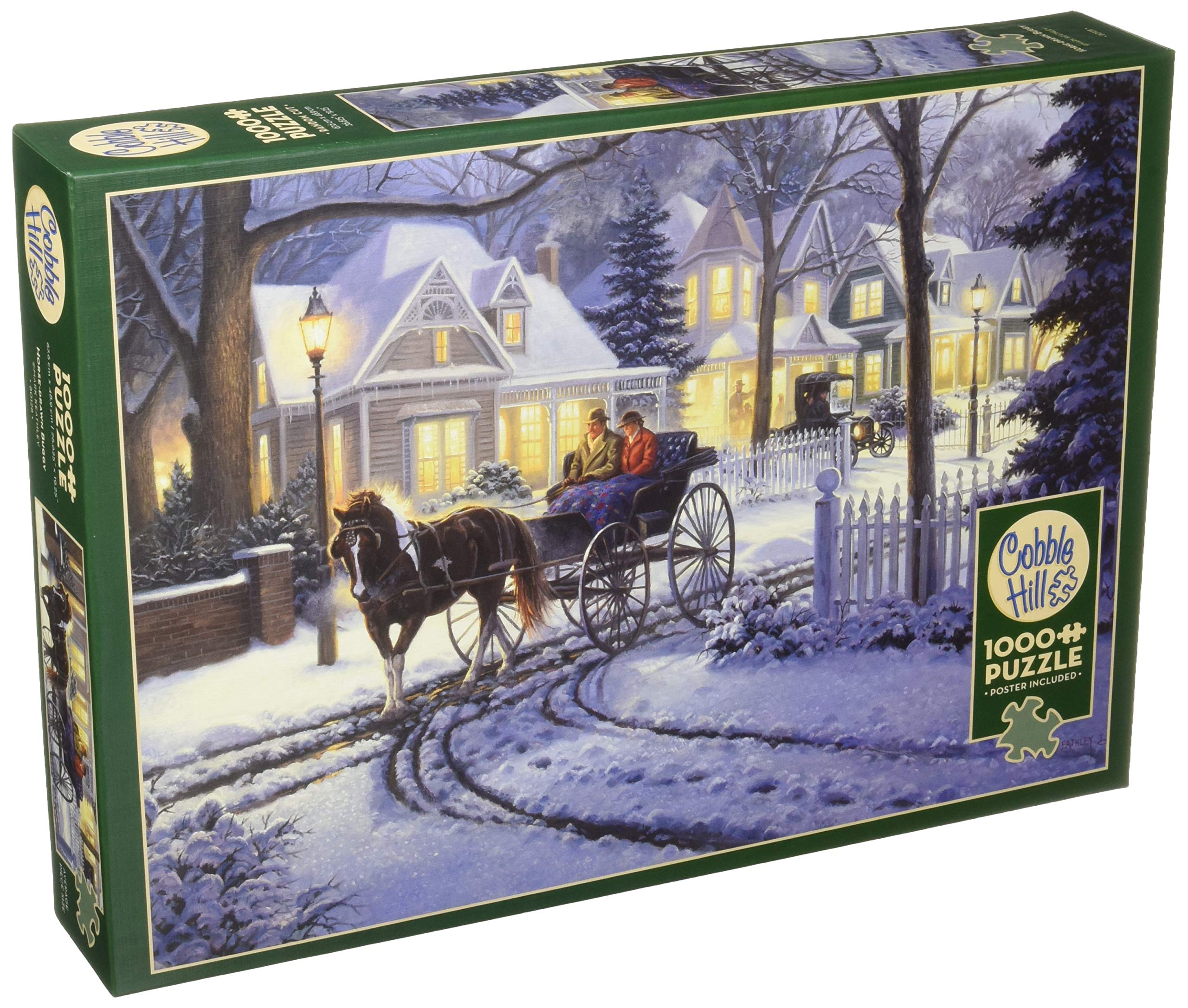 Amazon.com: Cobblehill 80128 1000 pc Horse-Drawn Buggy
