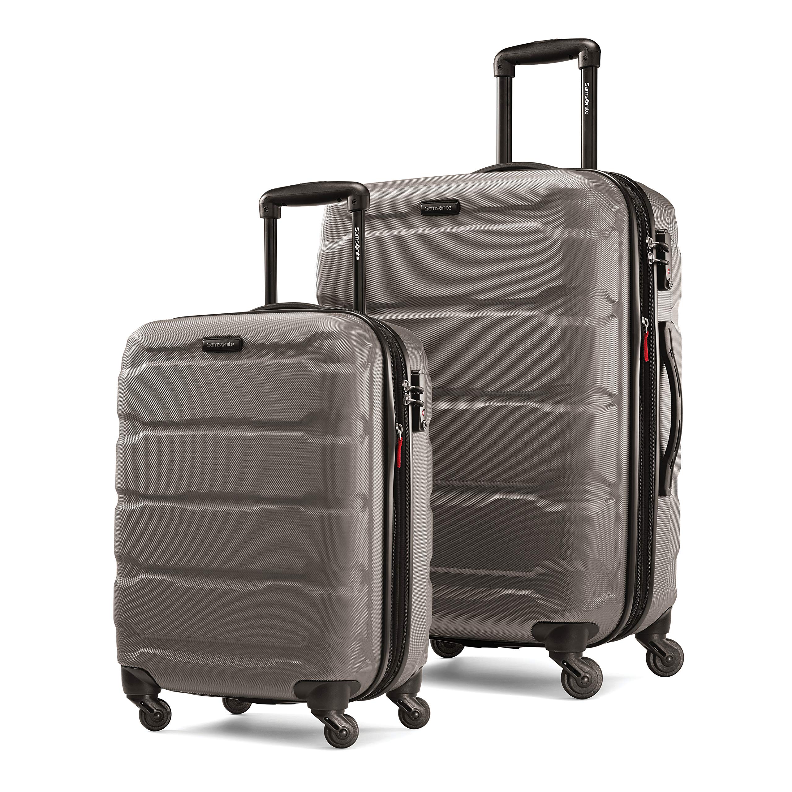 SamsoniteOmni PC Hardside Expandable Luggage with Spinner Wheels, Silver, 2-Piece Set (20/24), Omni Pc Hardside Expandable Luggage with Spinner Wheels