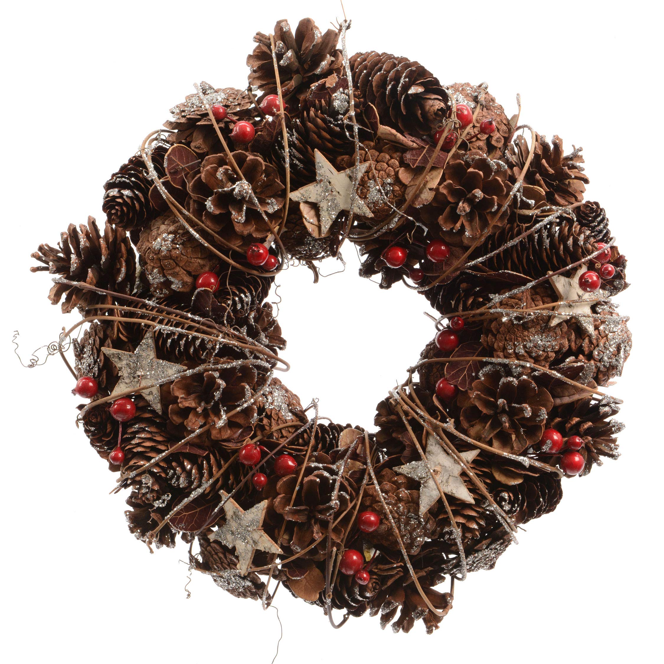 Decoris Starry Pinecone Wreath